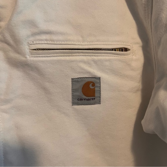 Carhartt WIP Detroit Corduroy Trim Jacket White XL - Picture 7 of 10